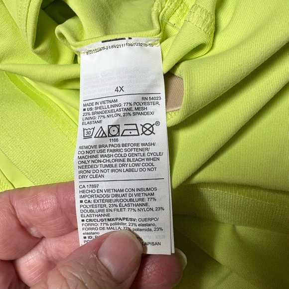 Old Navy Women’s PowerSoft Cropped Shelf-Bra Sports Bra Tank Top Size 4X (Plus) - Picture 9 of 15